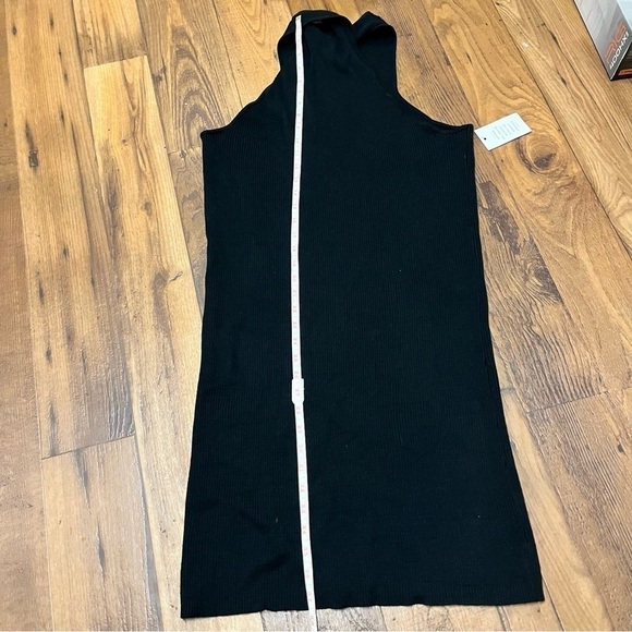 Eloquii Twist Neck Body-Con Dress Ribbed Knit Black Size 18/20 I - Picture 6 of 8